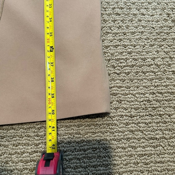 A131 Karen Millen Camel Sculpted Draped Sheath Dress | Size US 8 | Worn on TV! - Picture 9 of 11